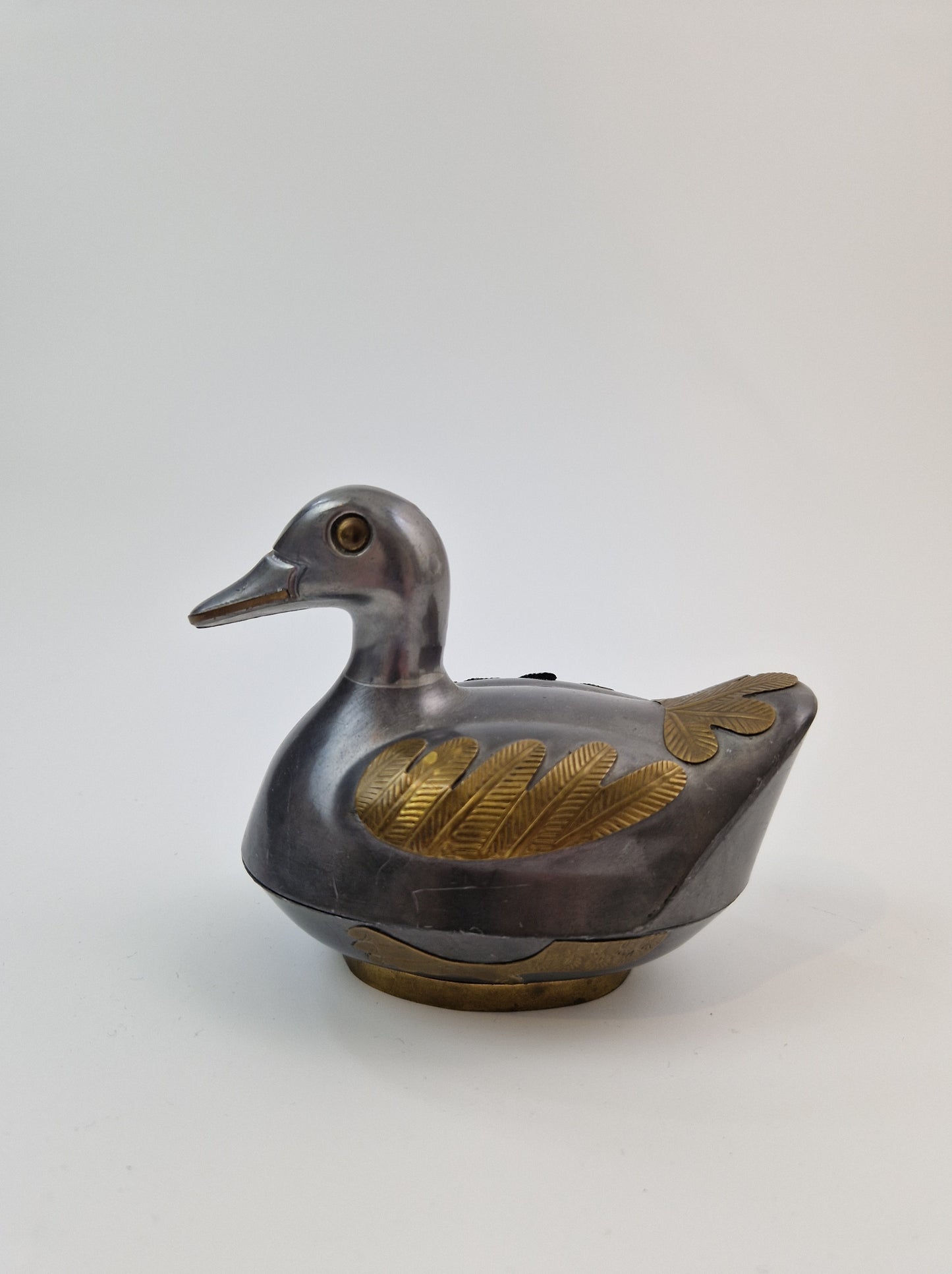 Brocante eenden sieradendoos