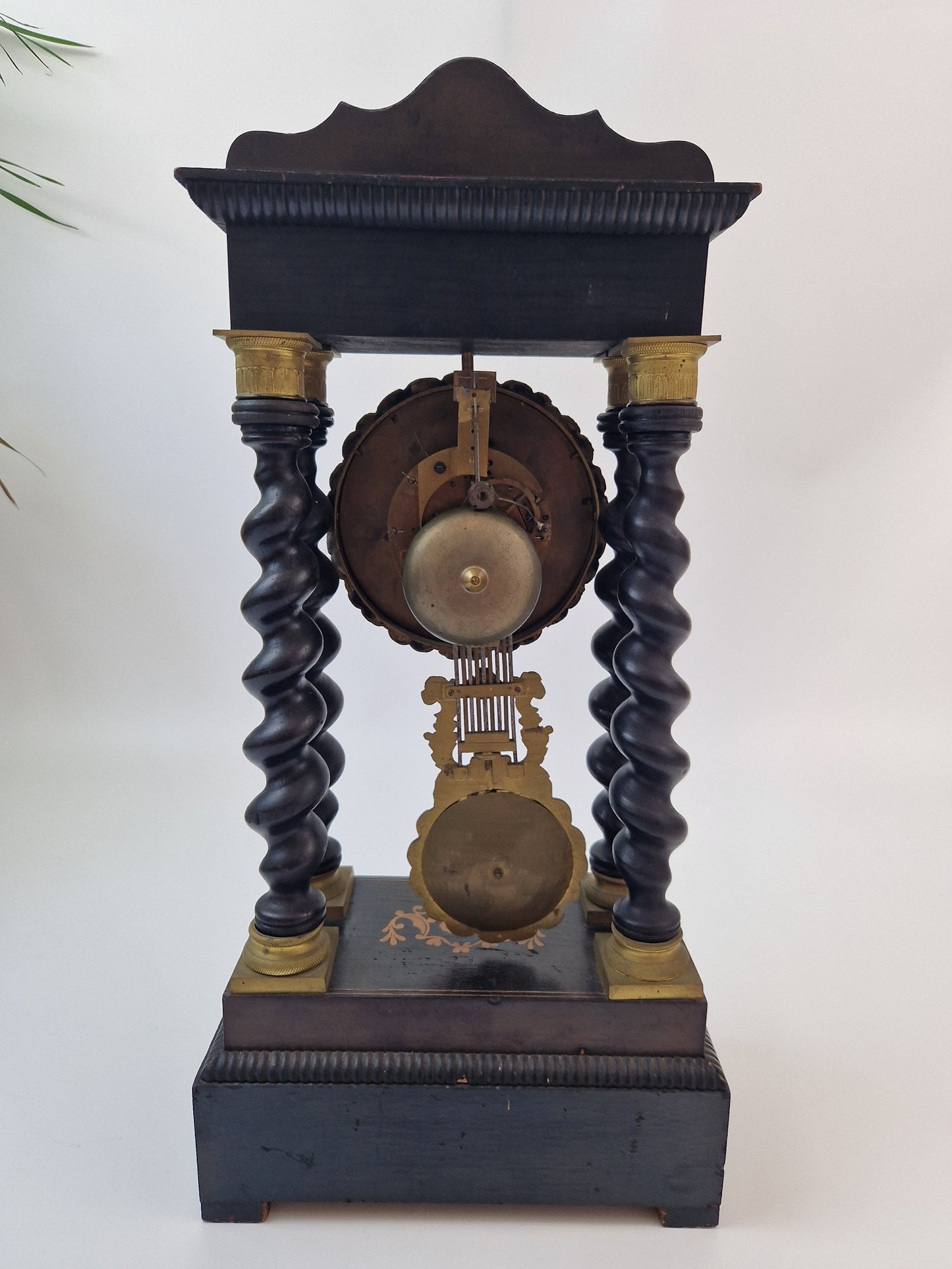 Japy Frères Franse Antieke kolommenklok uit 1891