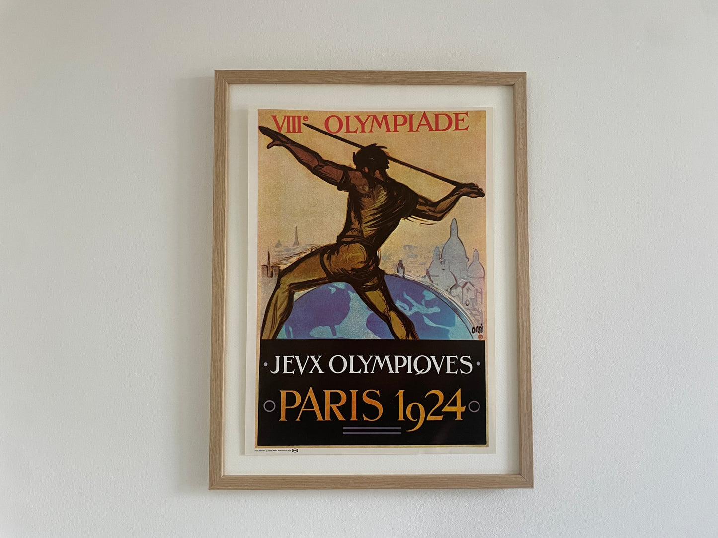 Vintage poster Olympische Spelen Parijs 1924 Texaco