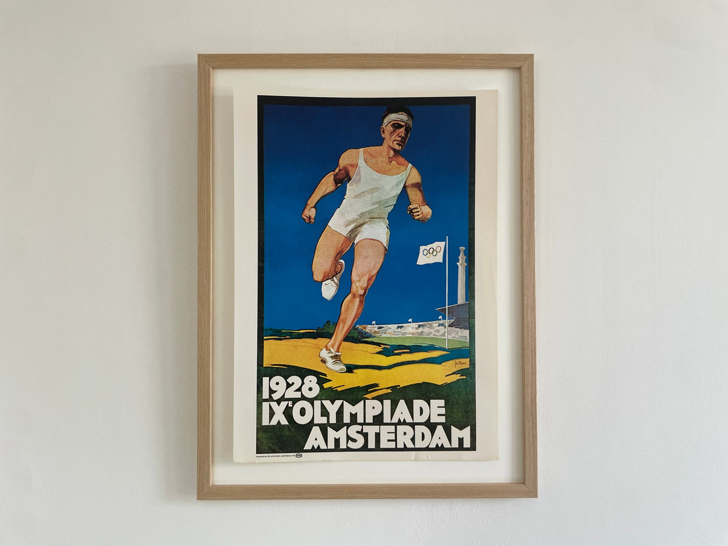 Vintage poster Olympische Spelen Parijs 1924 Texaco