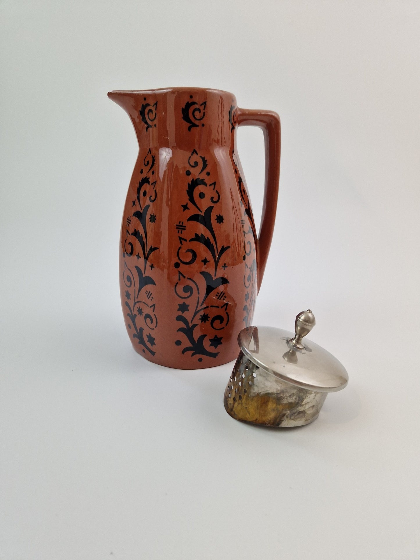 brocante Chocolademelk kan keramiek