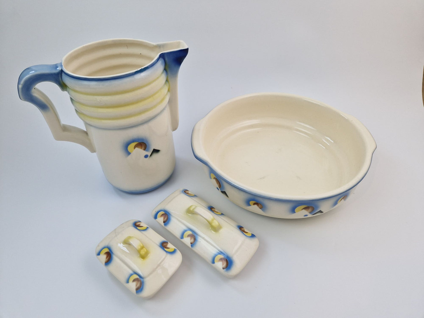 Art Deco Lampetstel: