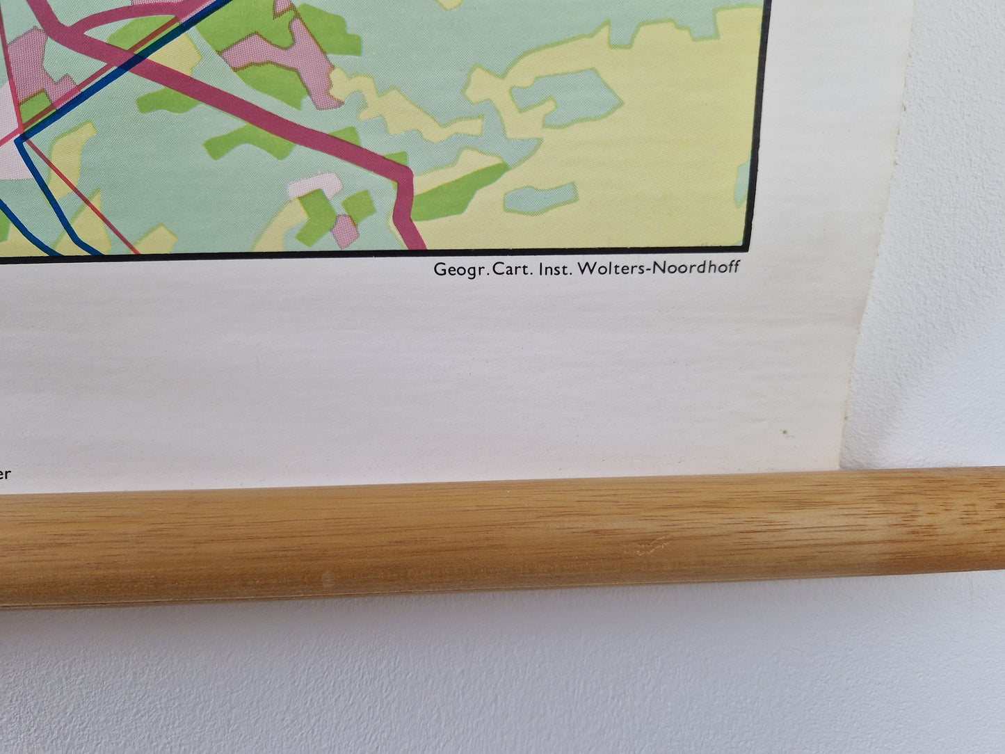 vintage schoolplaat Wolter-Noordhoff industriegebied Noord-Brabant