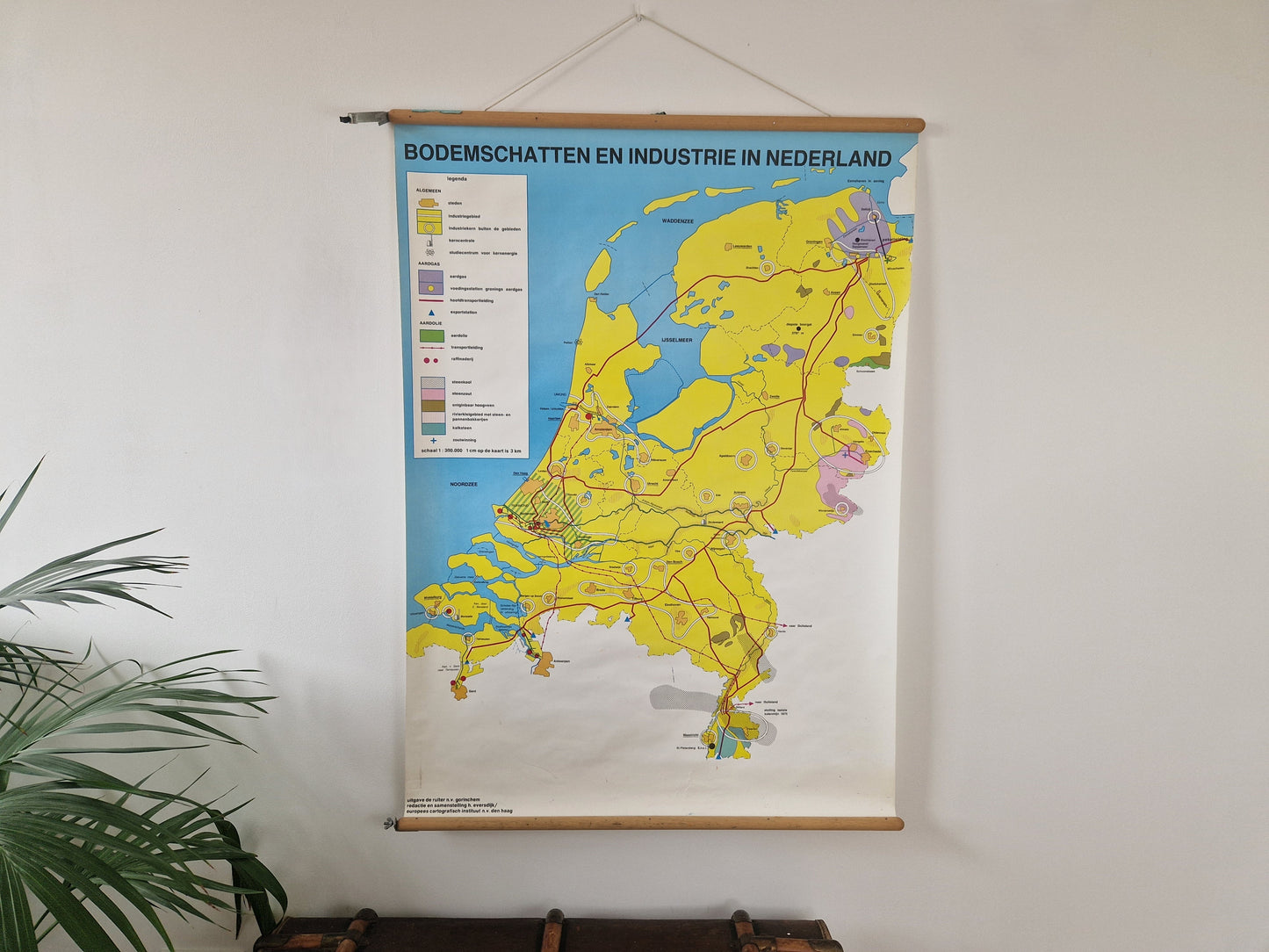 brocante schoolwandkaart