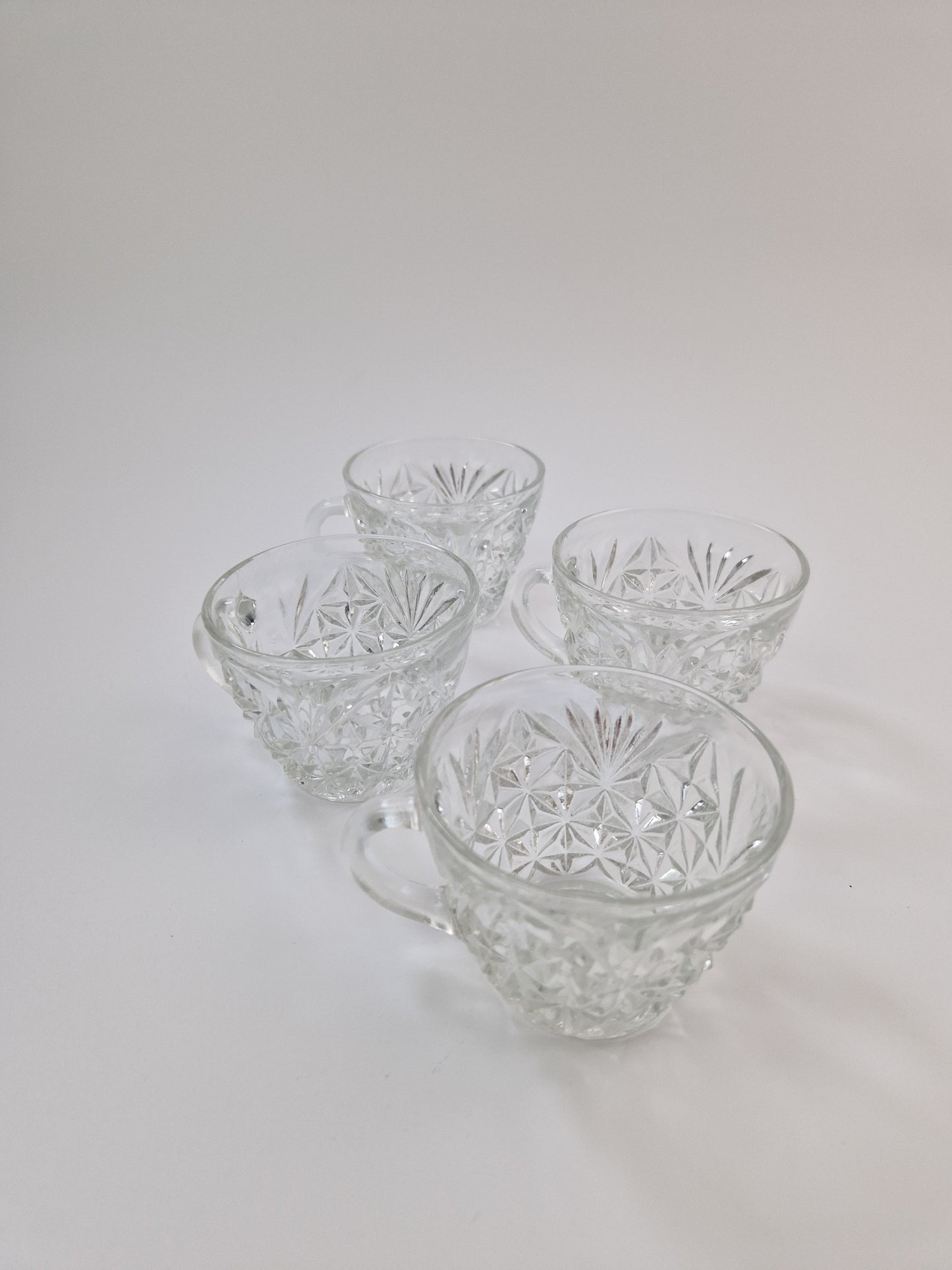 Kristallen (thee)glazen (4 stuks)