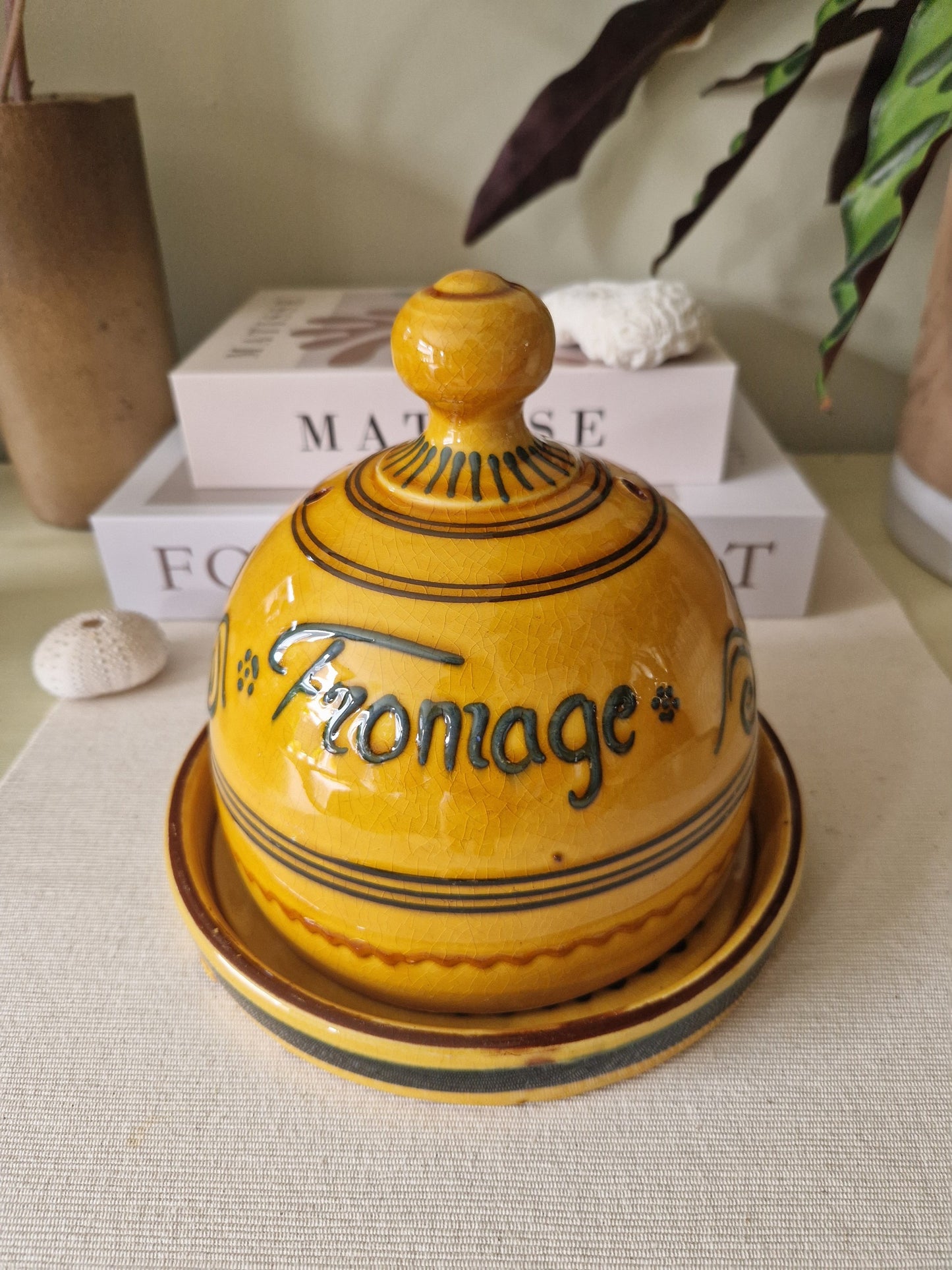 Vintage kaasschaal fromage frankrijk
