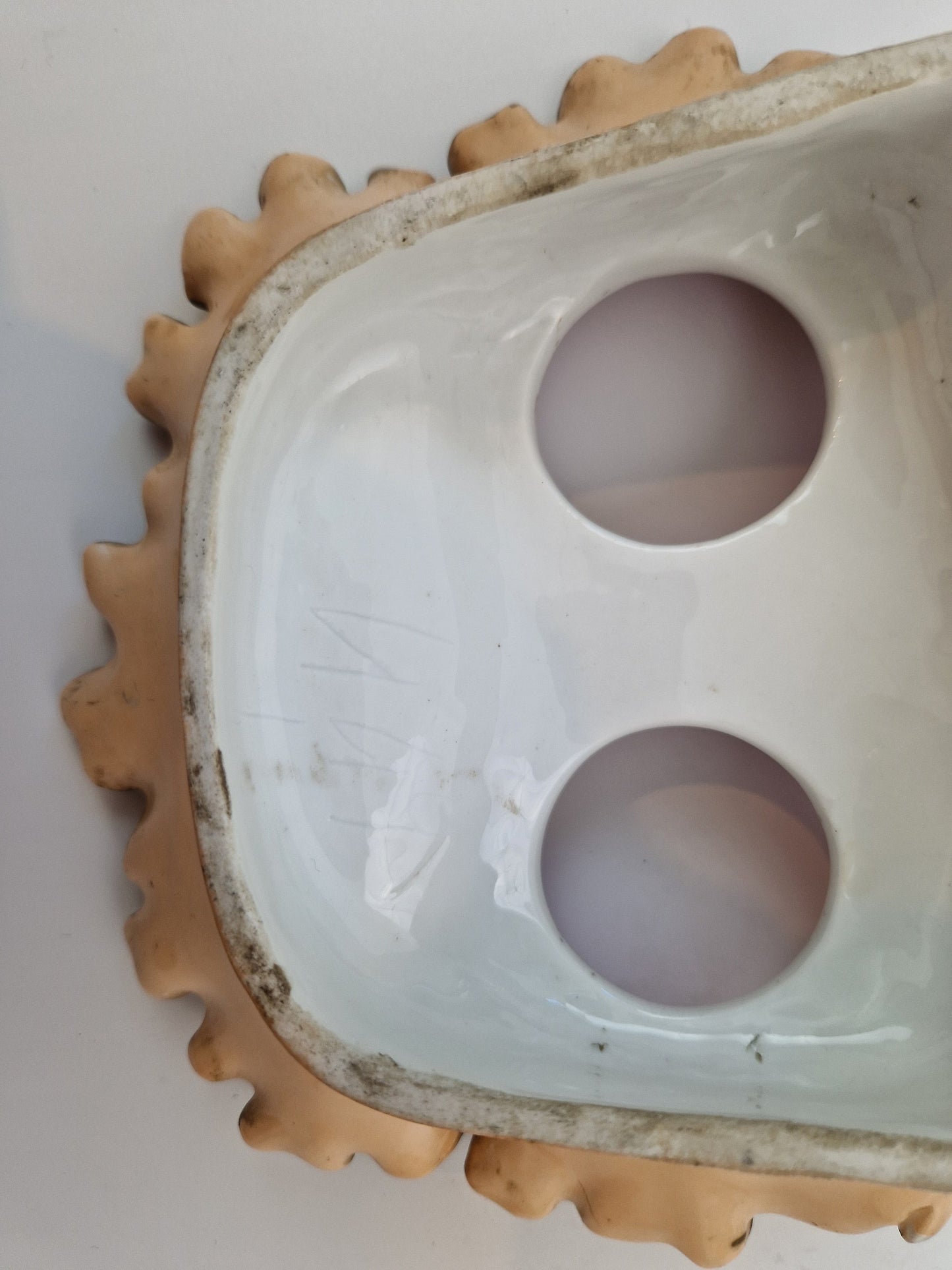 Handgeschilderde vintage inktpot