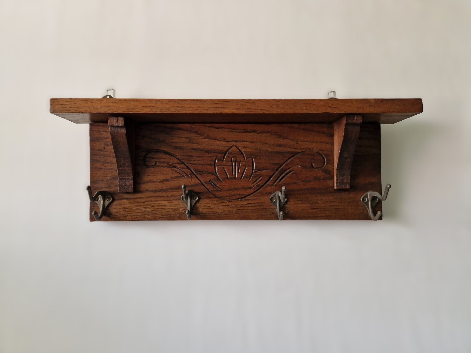 vintage kapstok wand