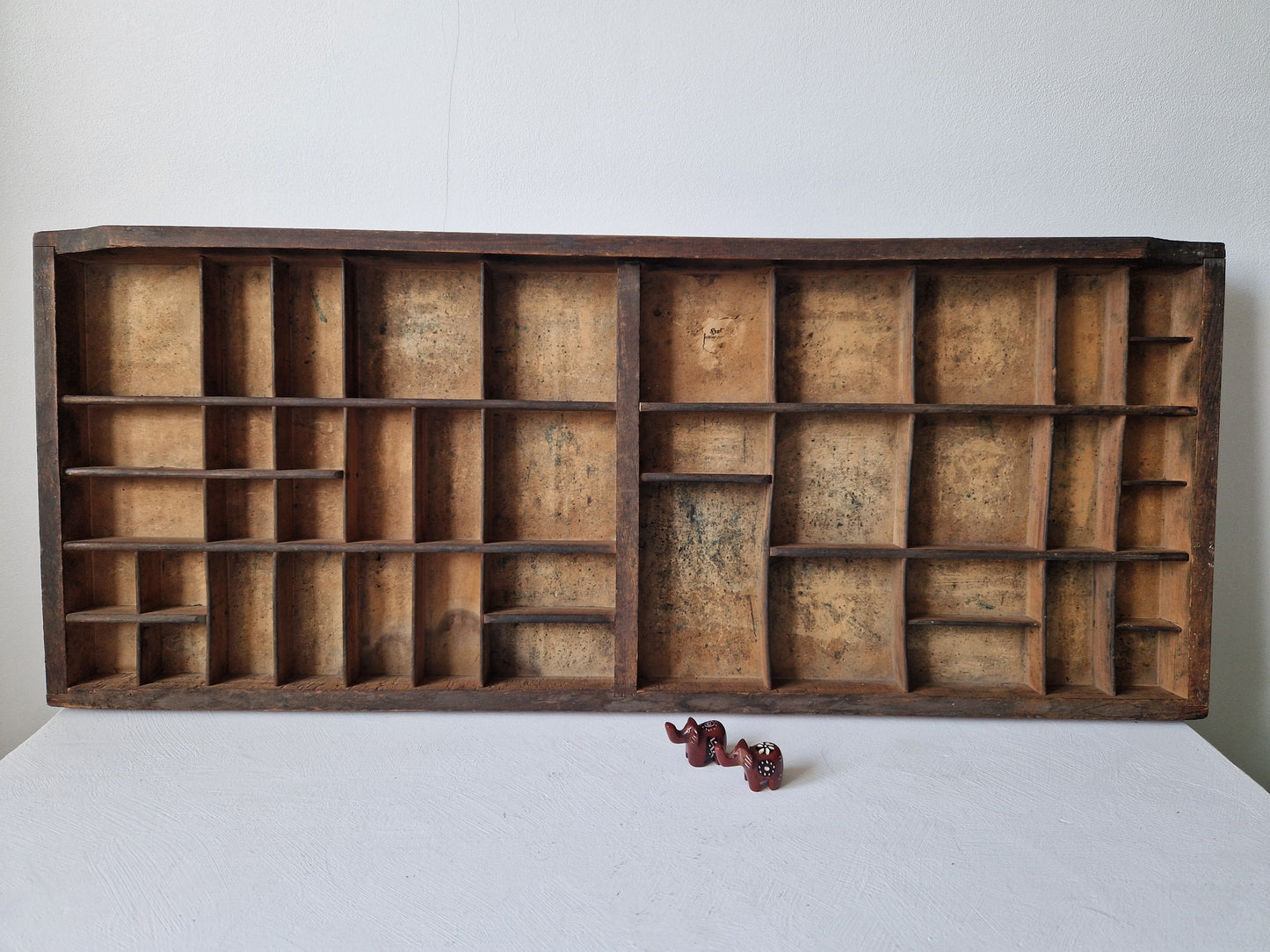 Brocante vakkenkast hout Nederland