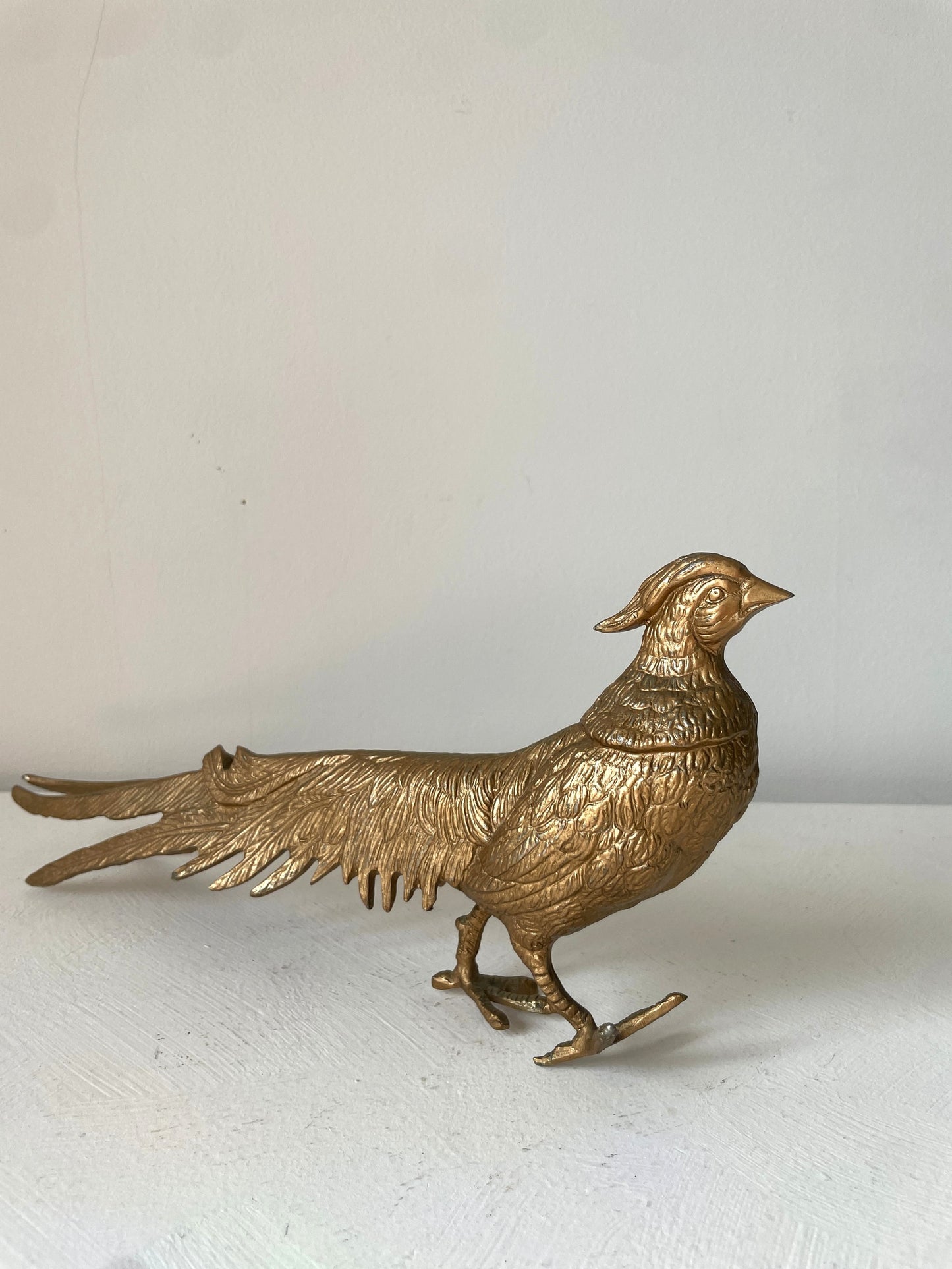 vintage metalen fazanten beelden Frankrijk