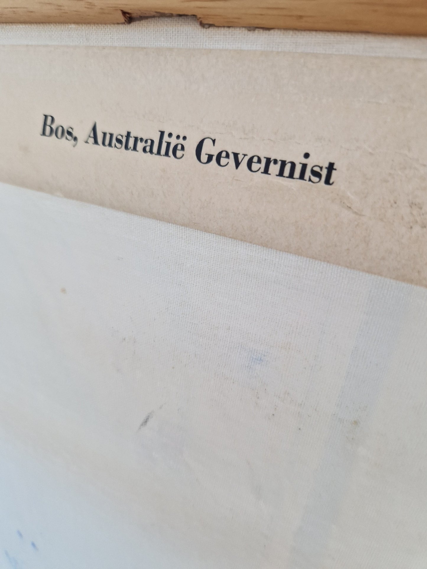 Vintage schoolkaart Australie