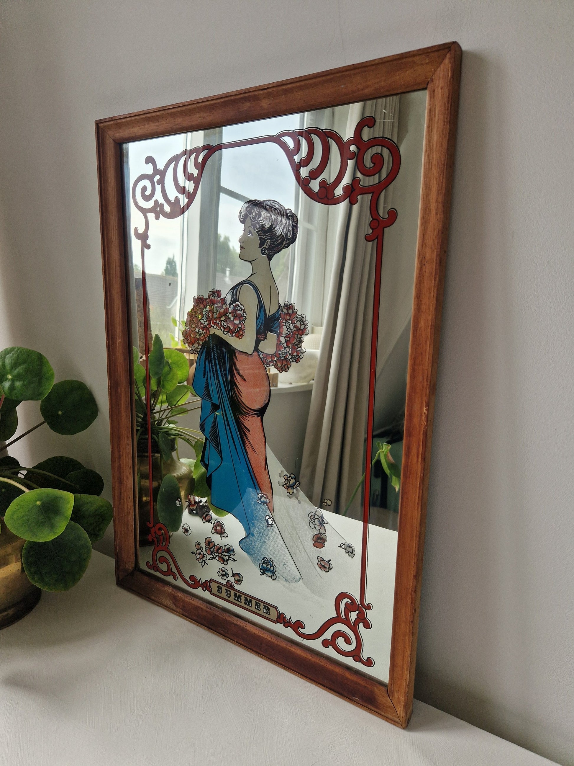 vintage Art Nouveau spiegel