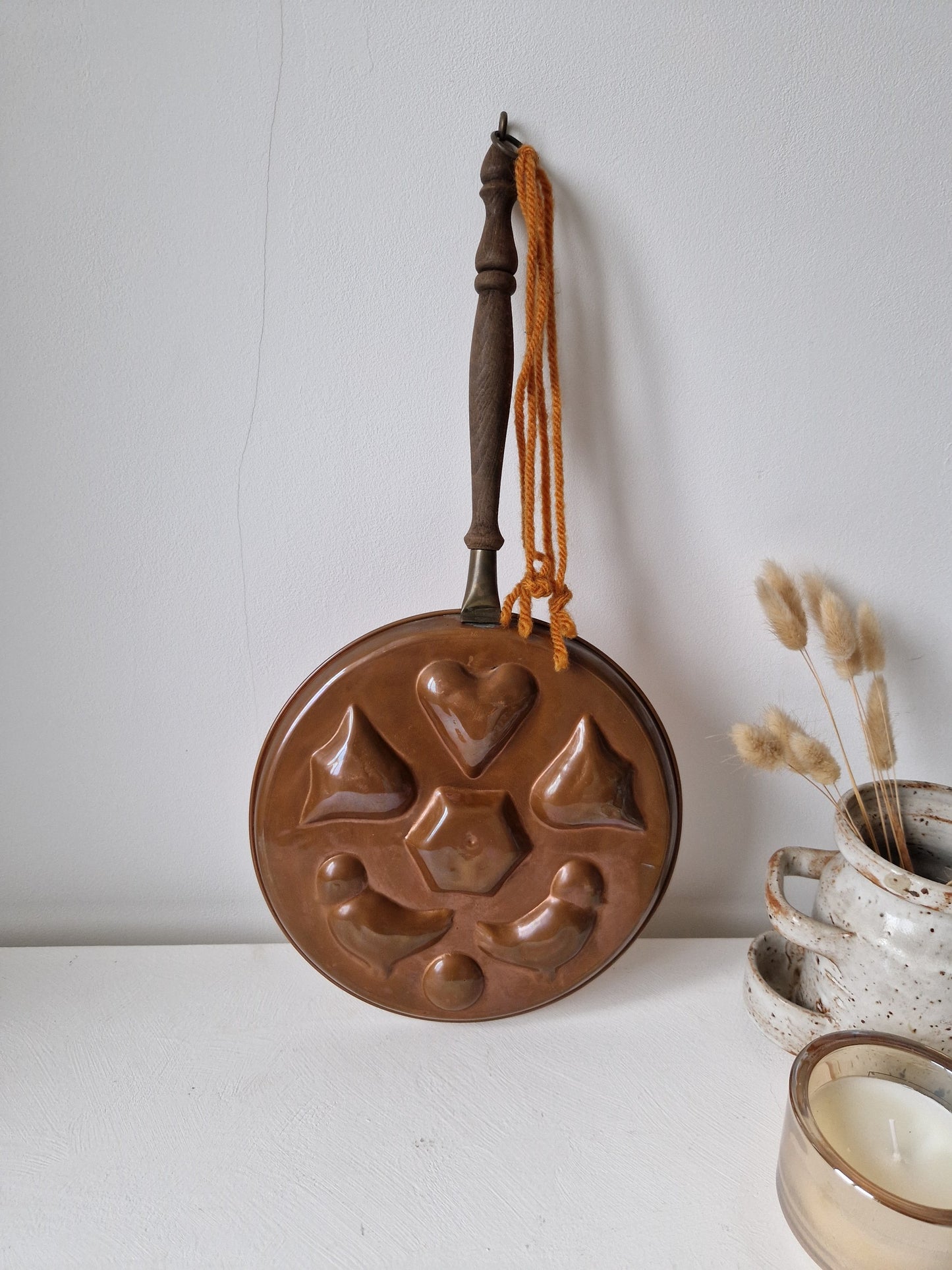 decoratieve Vintage koperen poffertjespan webshop