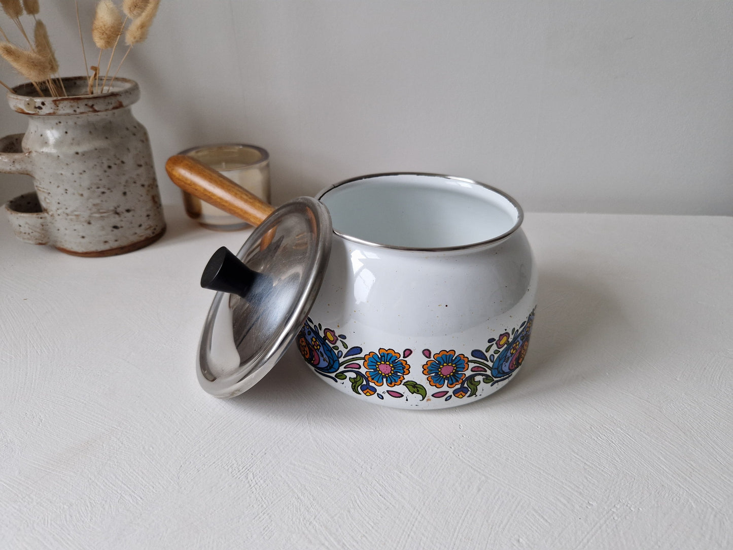 webshop brocante fonduepan emaille