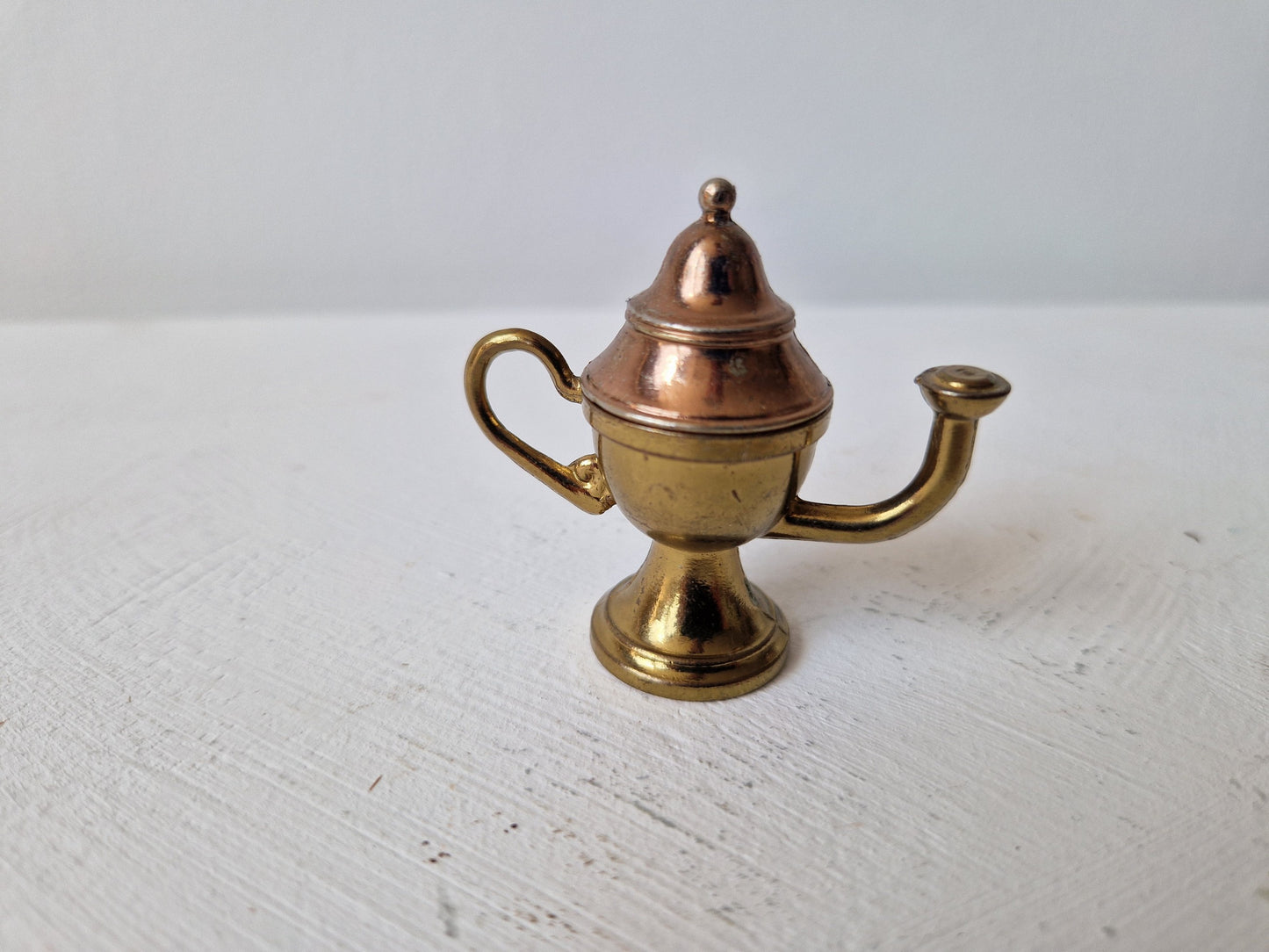 messing miniatuur olielamp letterbak