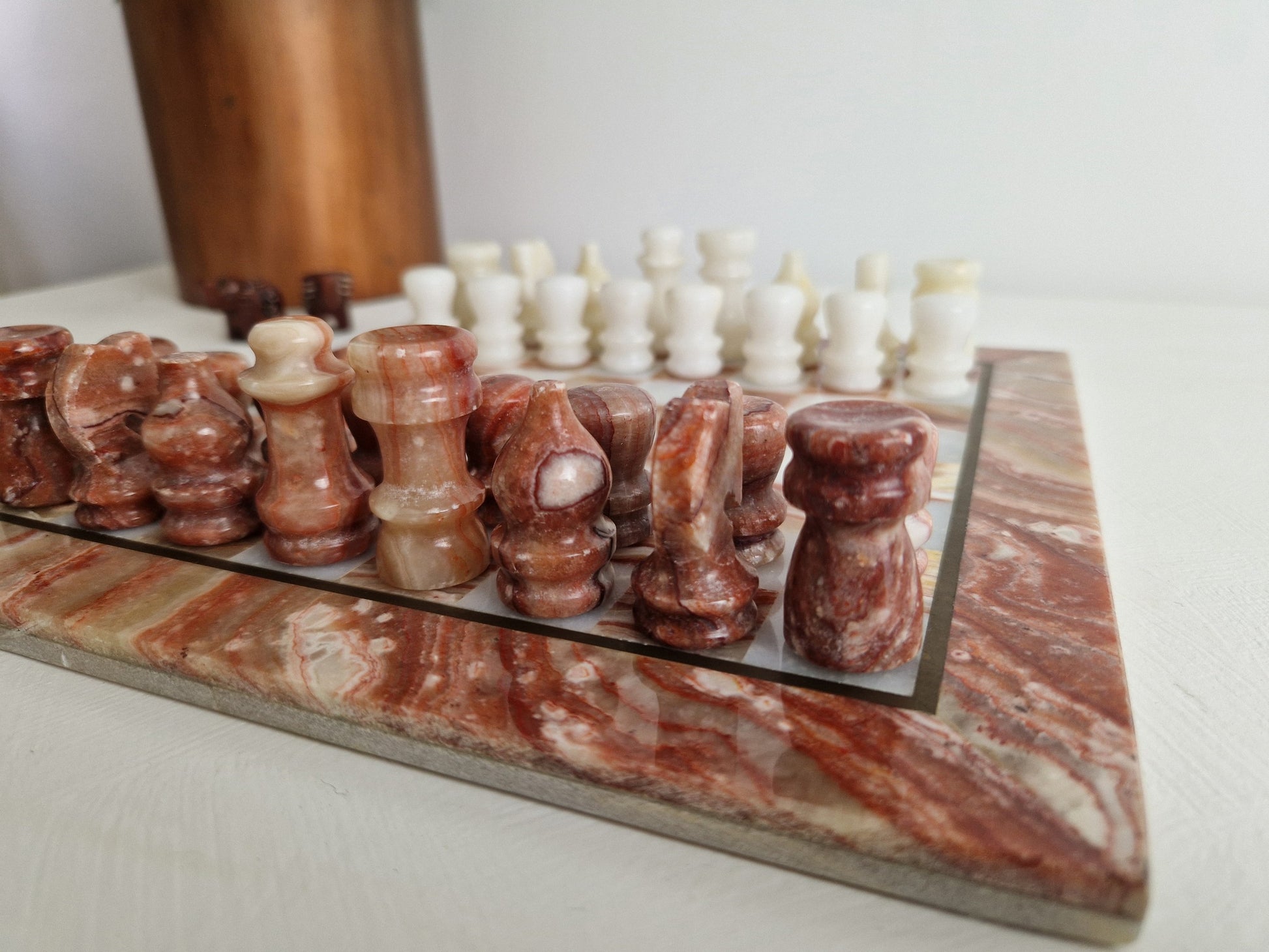 tweedehands Marmer schaakspel