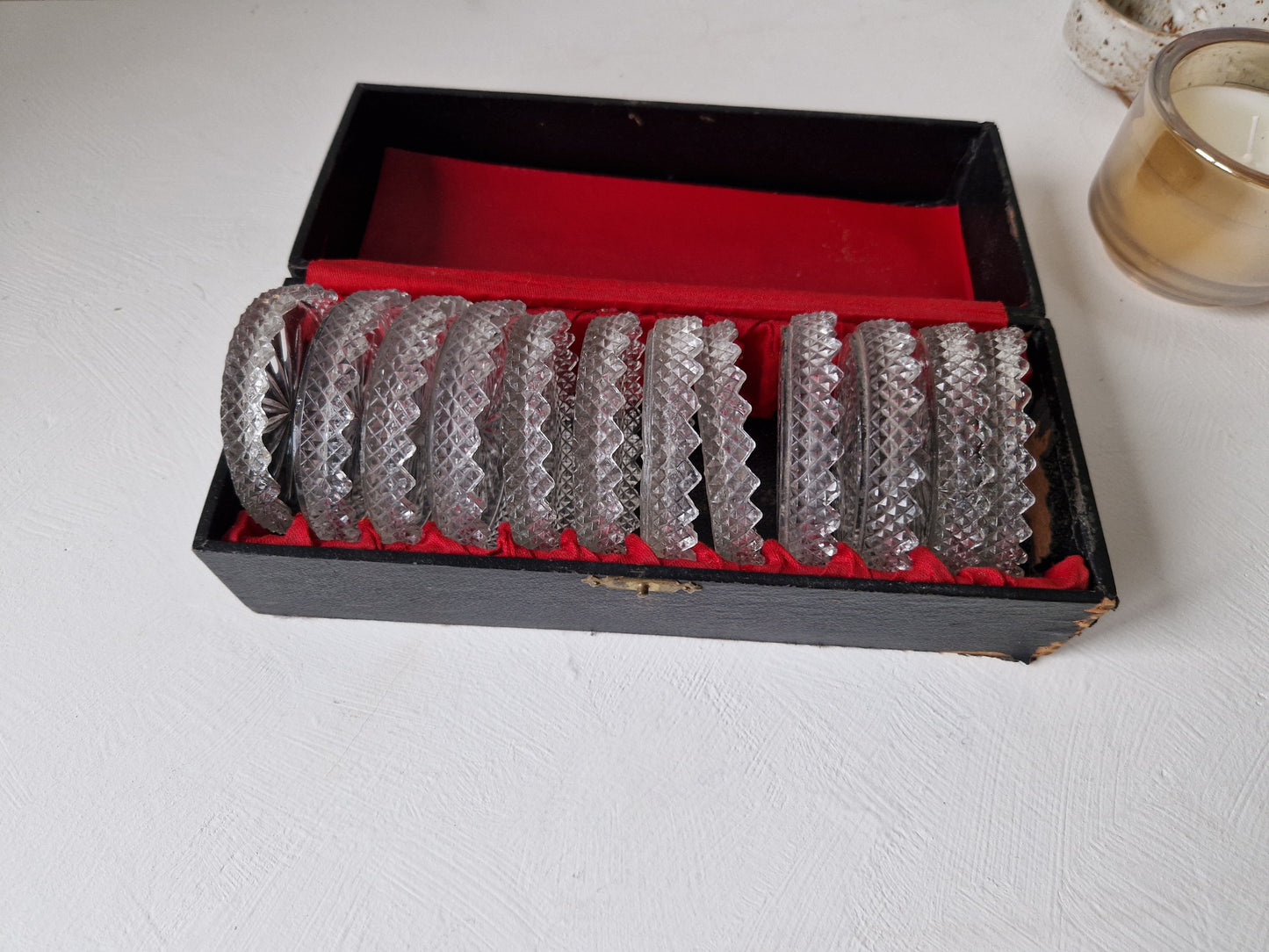 Kristallen onderzetters set van 12