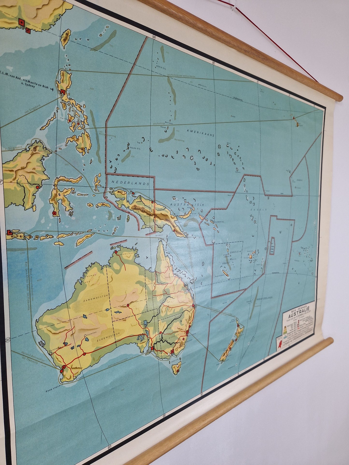 Bos en Zeeman (vierde druk) australie schoolkaart