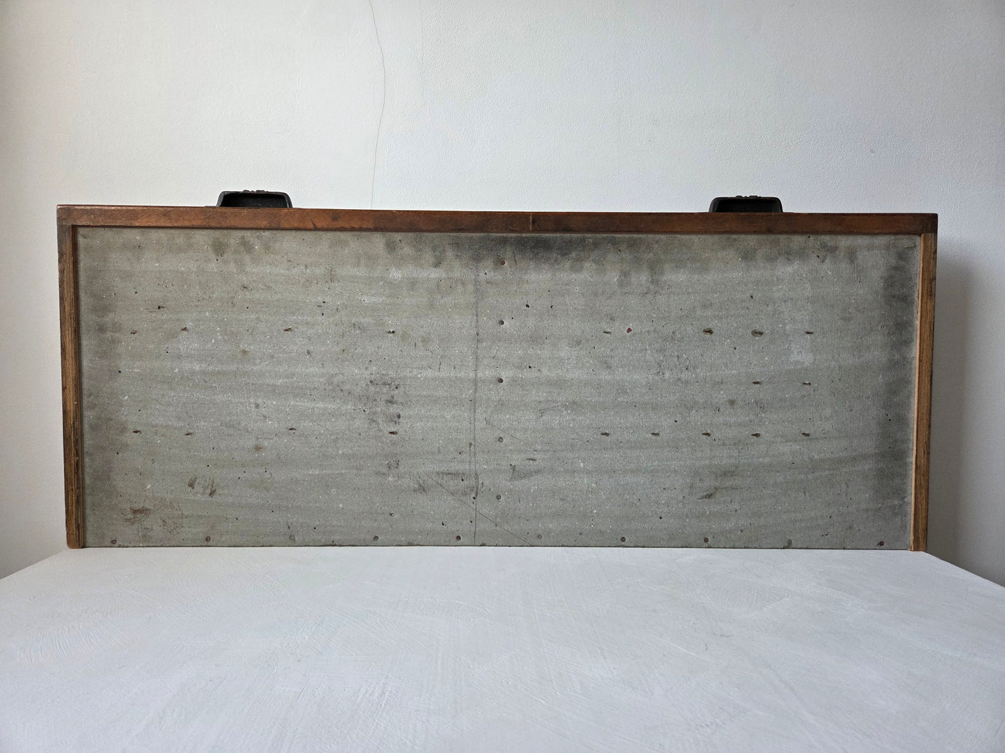 antieke letterbak hout 43 compartimenten verkleurde wanden
