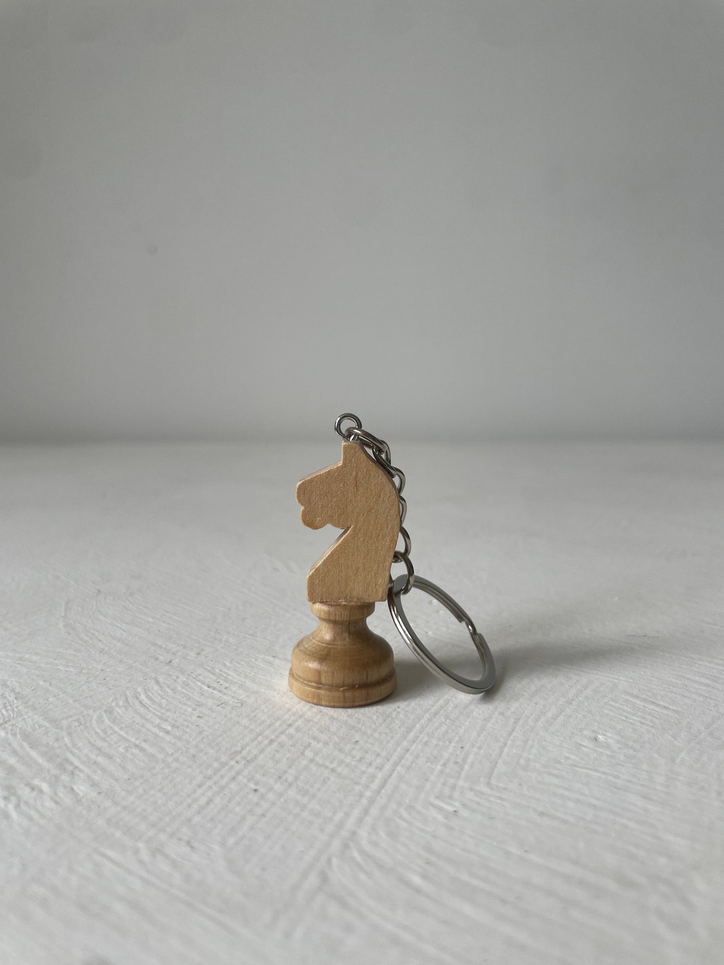 houten schaakstuk als sleutelhanger