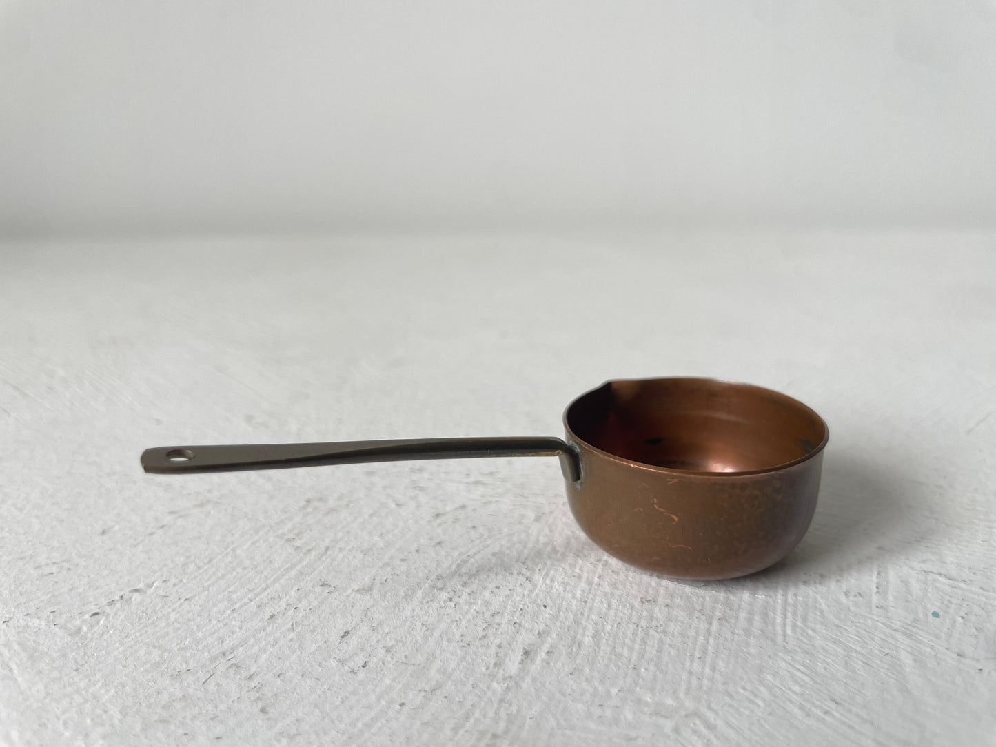koperen pannetje miniatuur brocante
