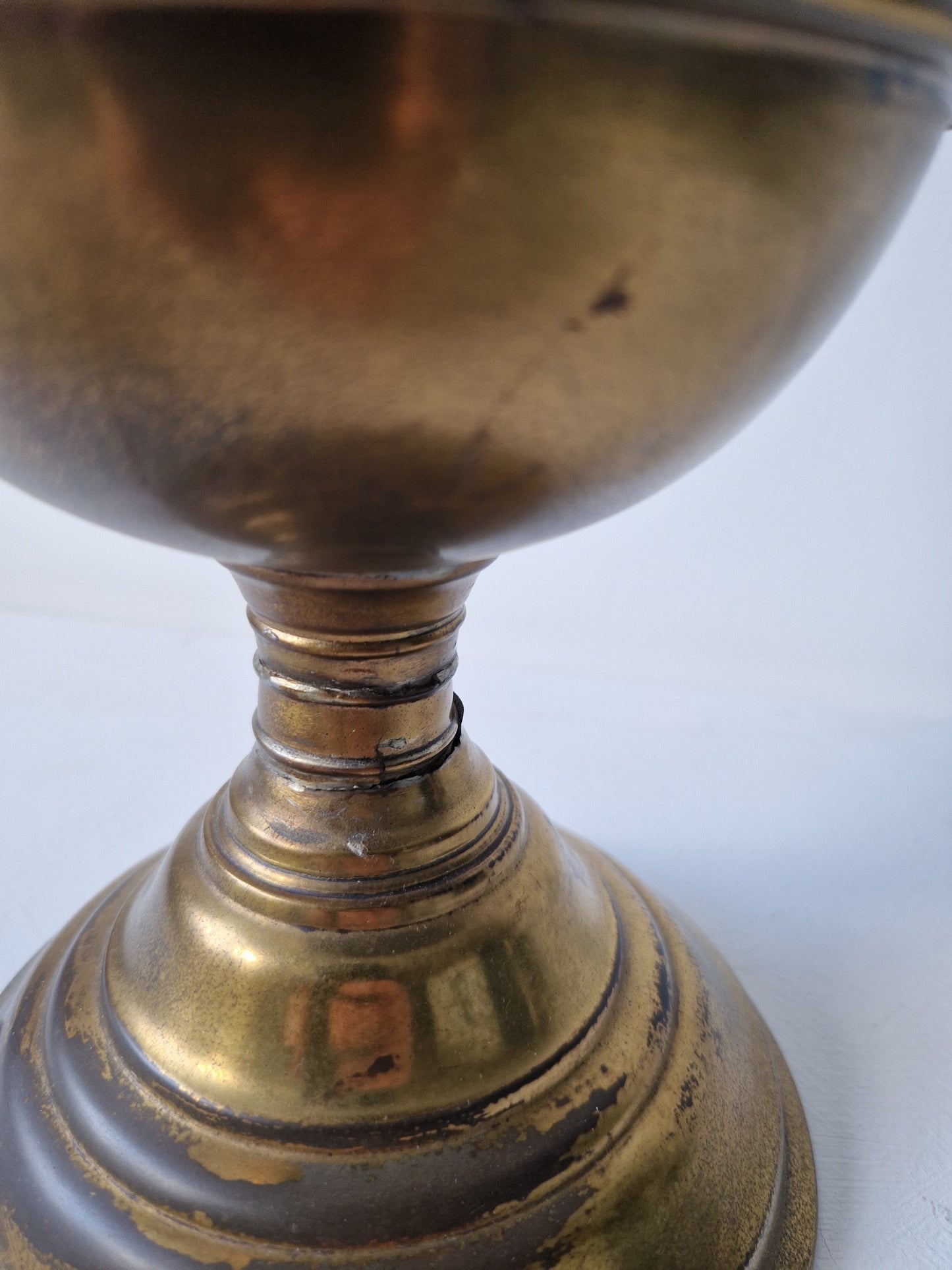 oude petroleum lamp omgebouwd