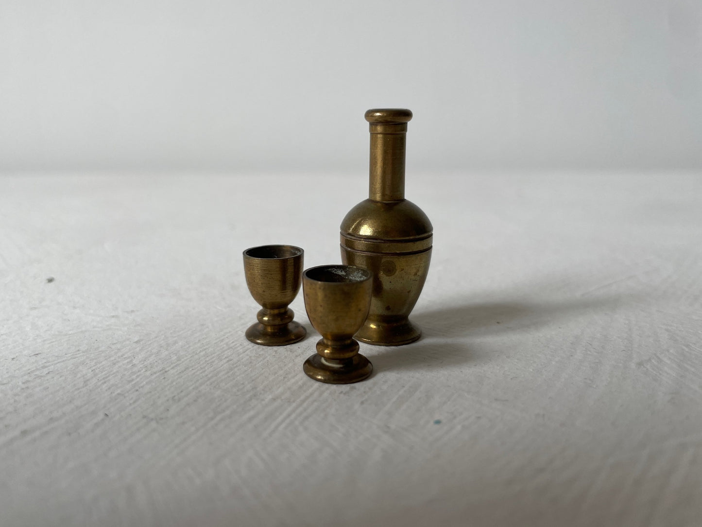 messing letterbak miniaturen schenkkan