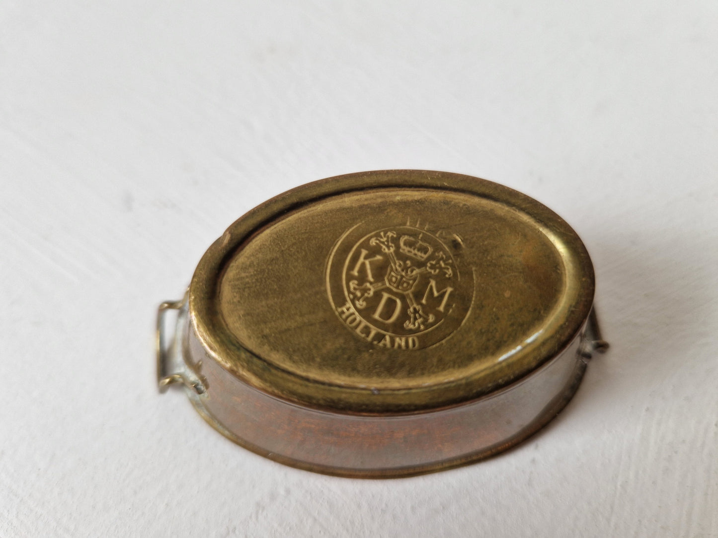 Messing kuip letterbak miniatuur KMD Tiel Holland