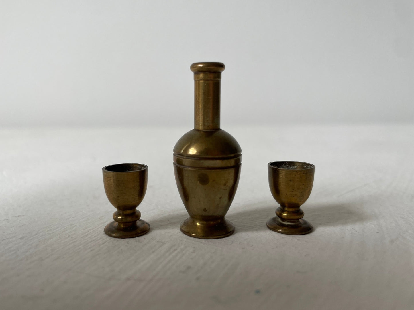 messing miniaturen glazen voor letterbak