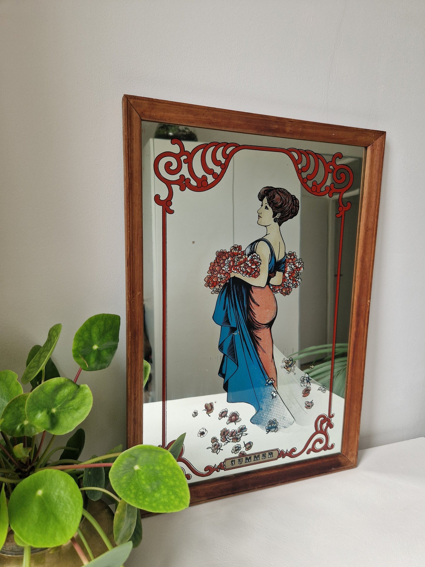 brocante Art Nouveau spiegel