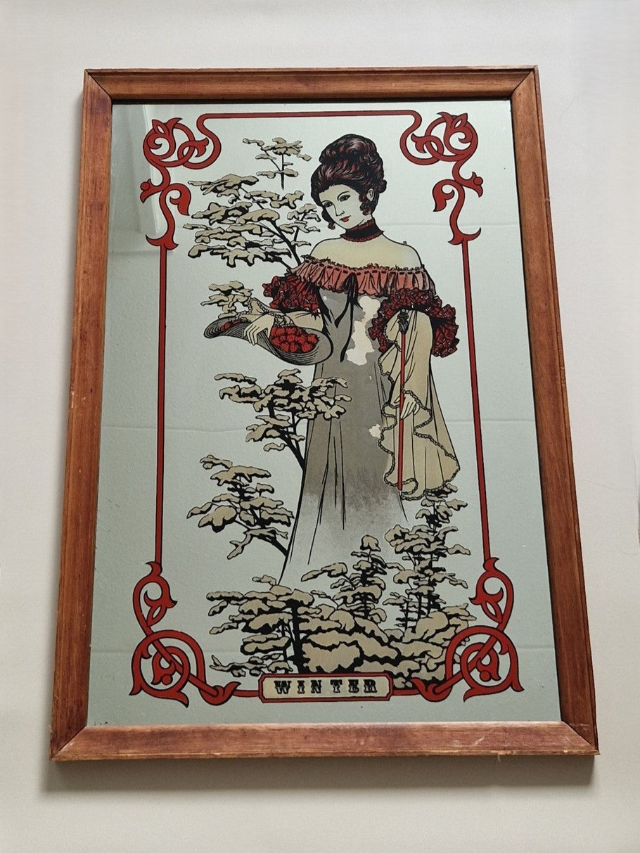 mooie Art Nouveau spiegel