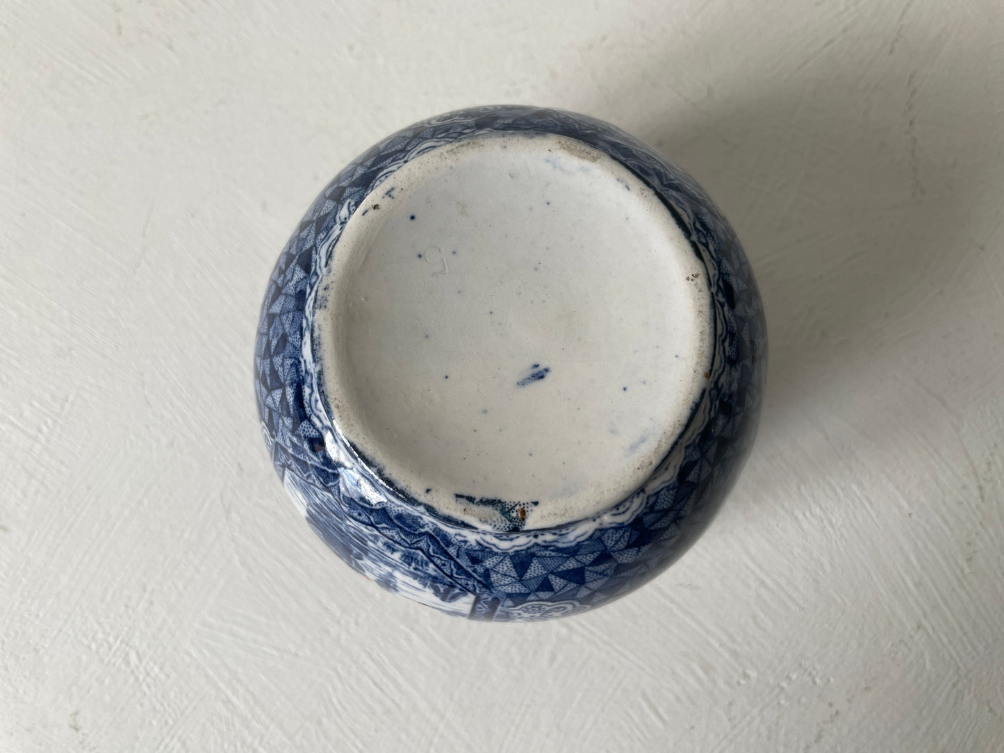 blauw wit keramieken vaasje decor flamand