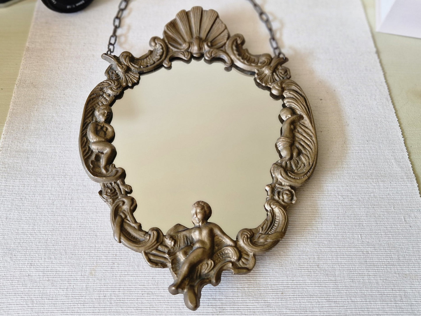 webshop brocante en curiosa messing spiegeltje frankrijk