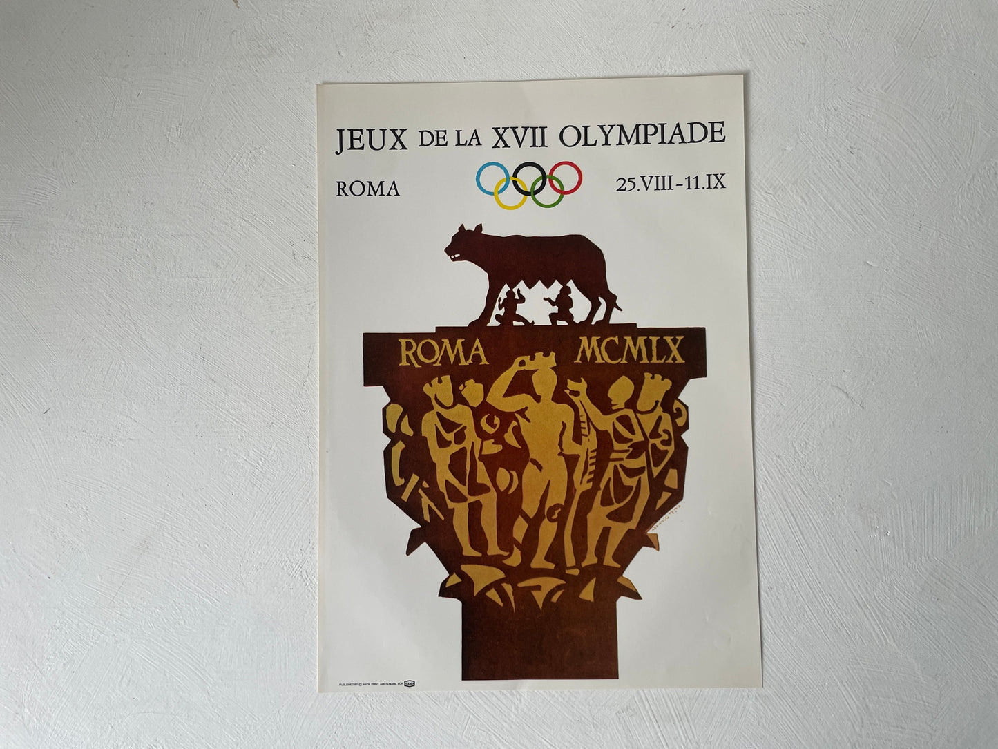 Jeux de la XVII Olympiade Rome wandposter