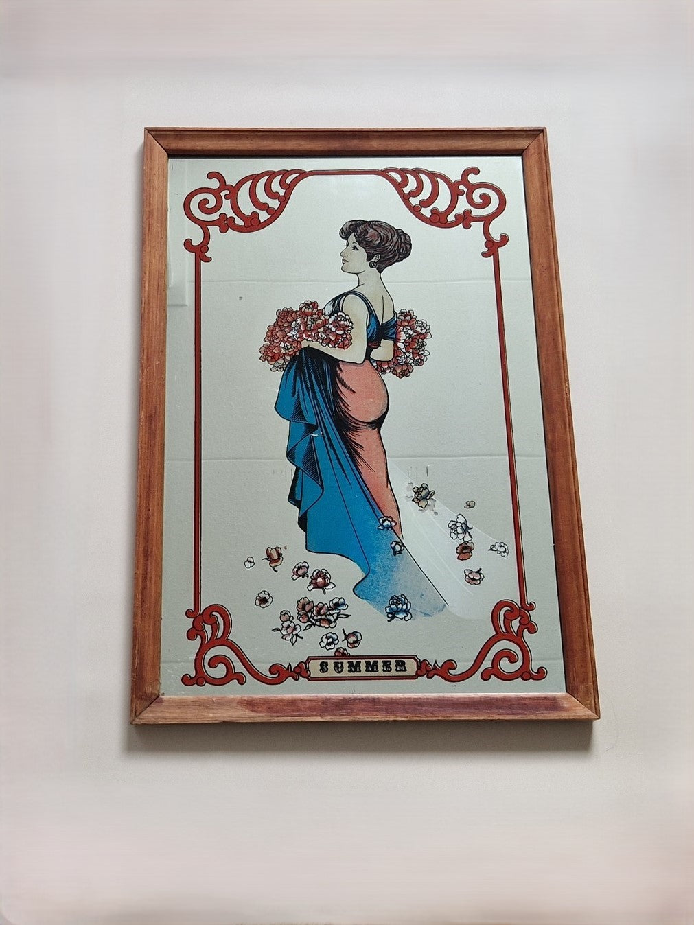Art Nouveau spiegel summer