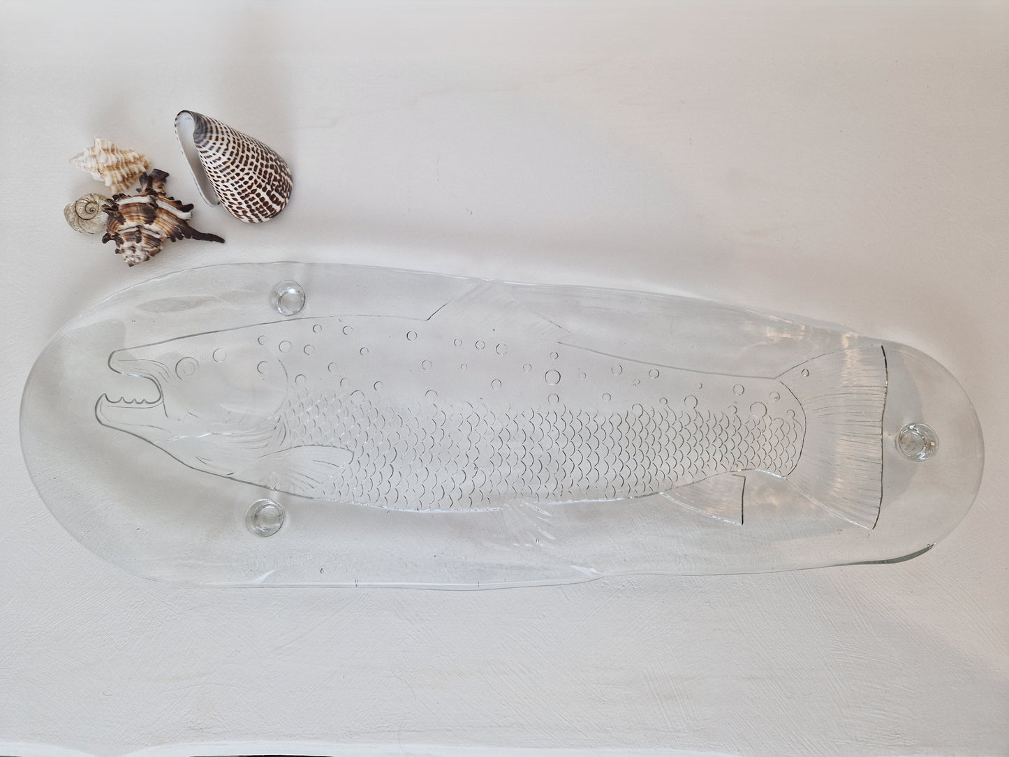oude Visschaal zalm serveerschaal groot