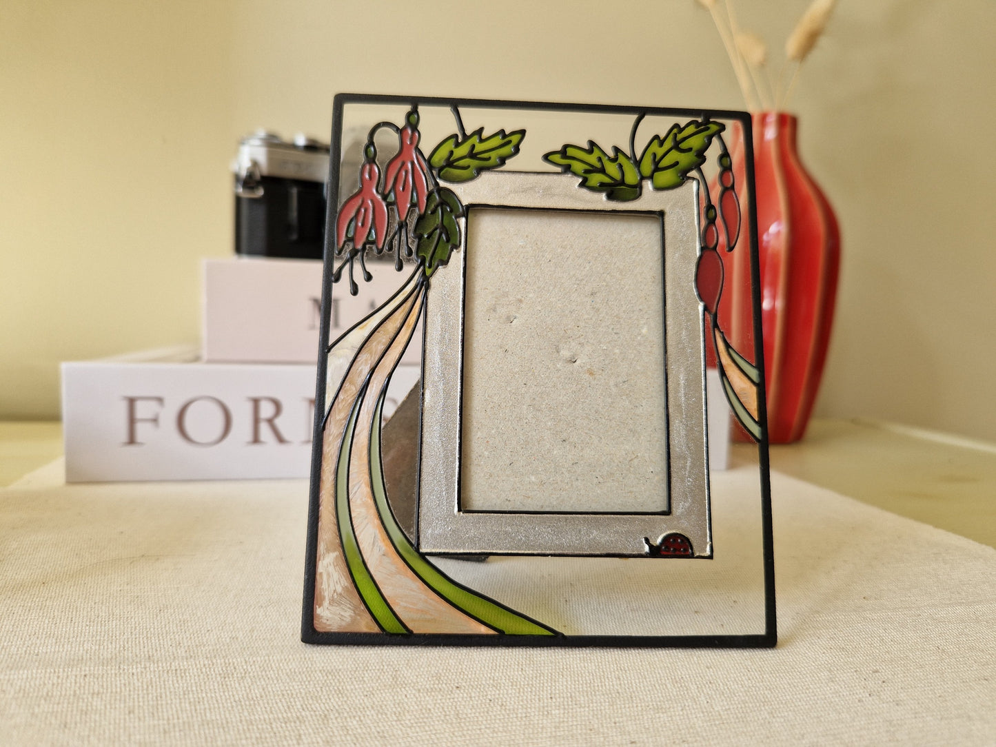 Handgeschilderd Glazen Fotolijstje uit Wales