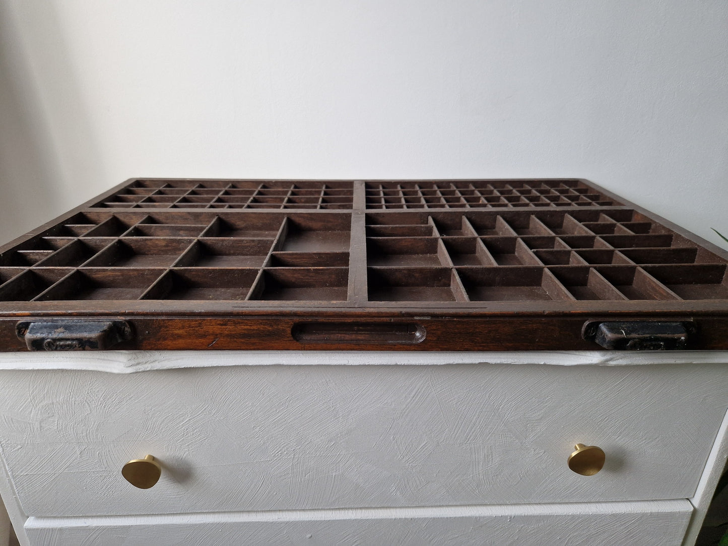 brocante robuuste letterbak hout webshop