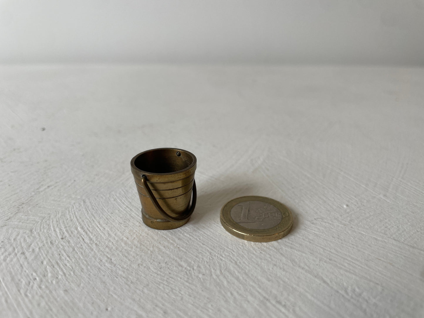 vintage messing miniatuur emmer poppenhuis