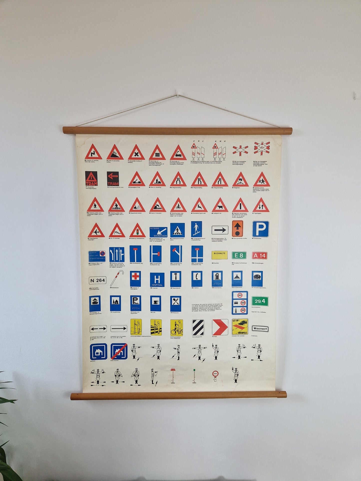 decoratieve schoolkaart verkeer en verkeersborden