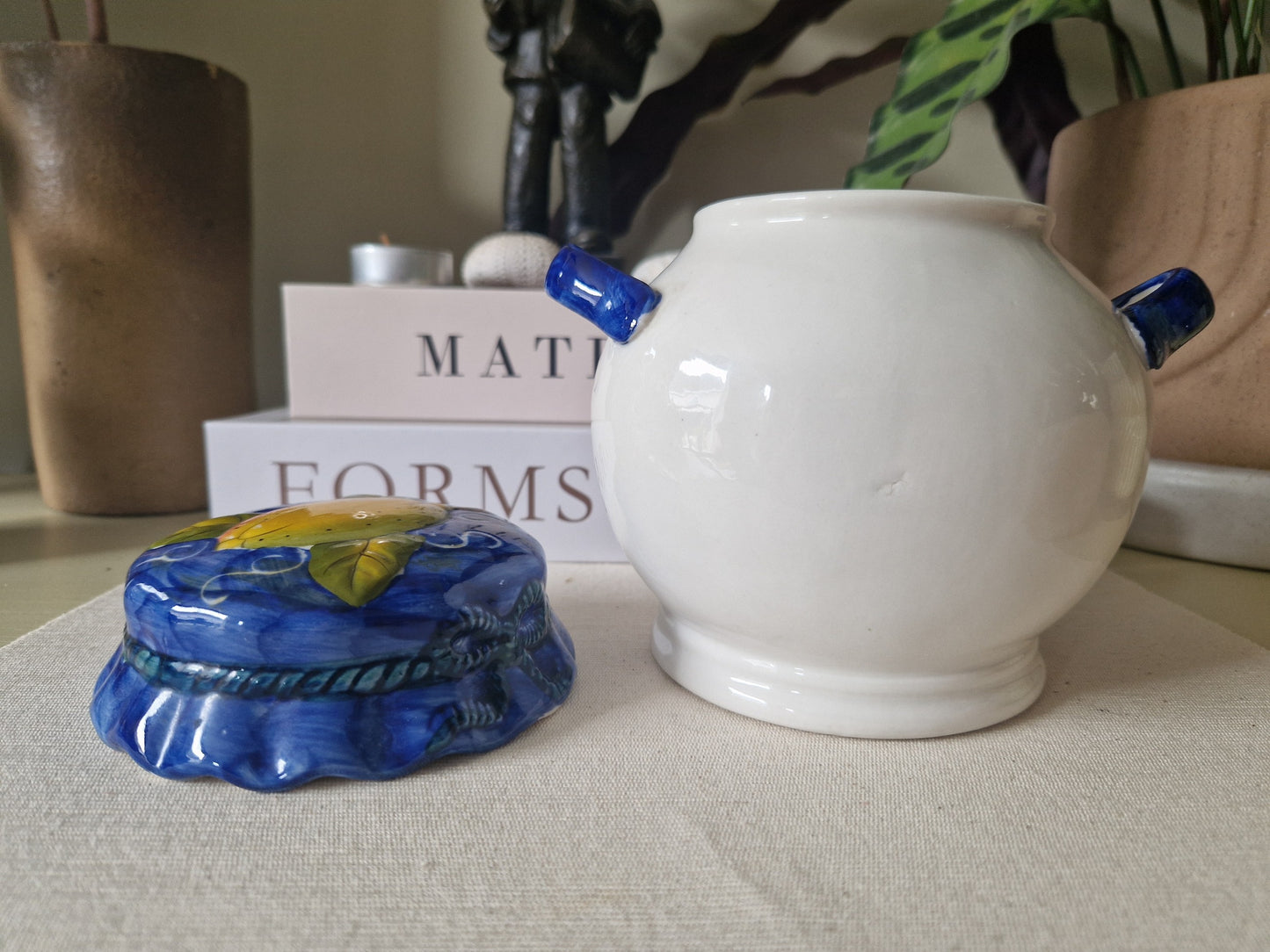 Brocante Voorraadpot met Citroenen