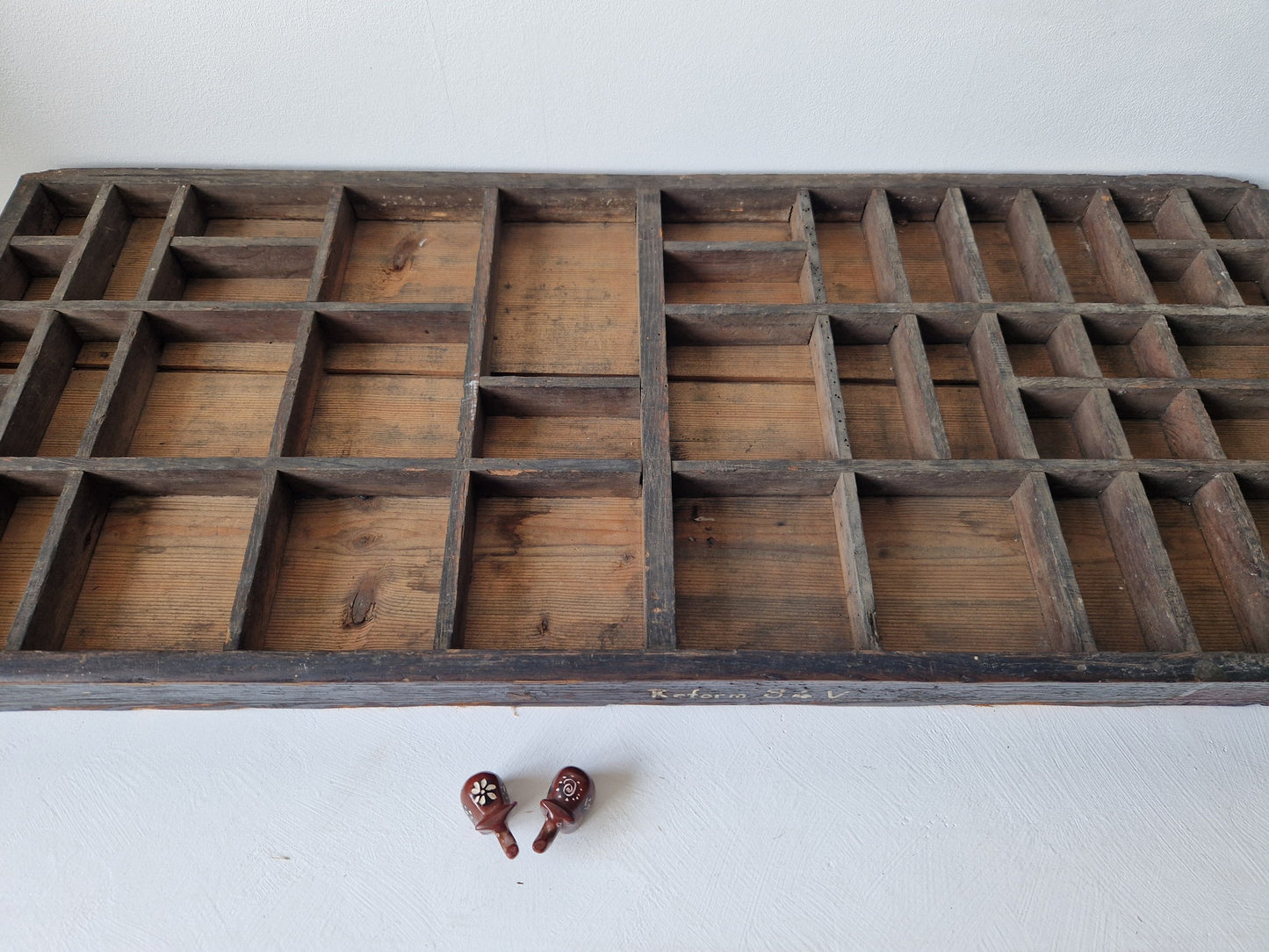 Letterkast van hout