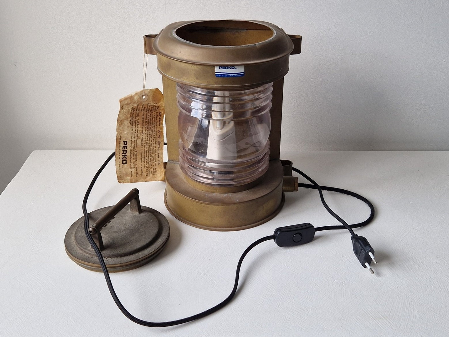 vintage scheepslamp maritiem