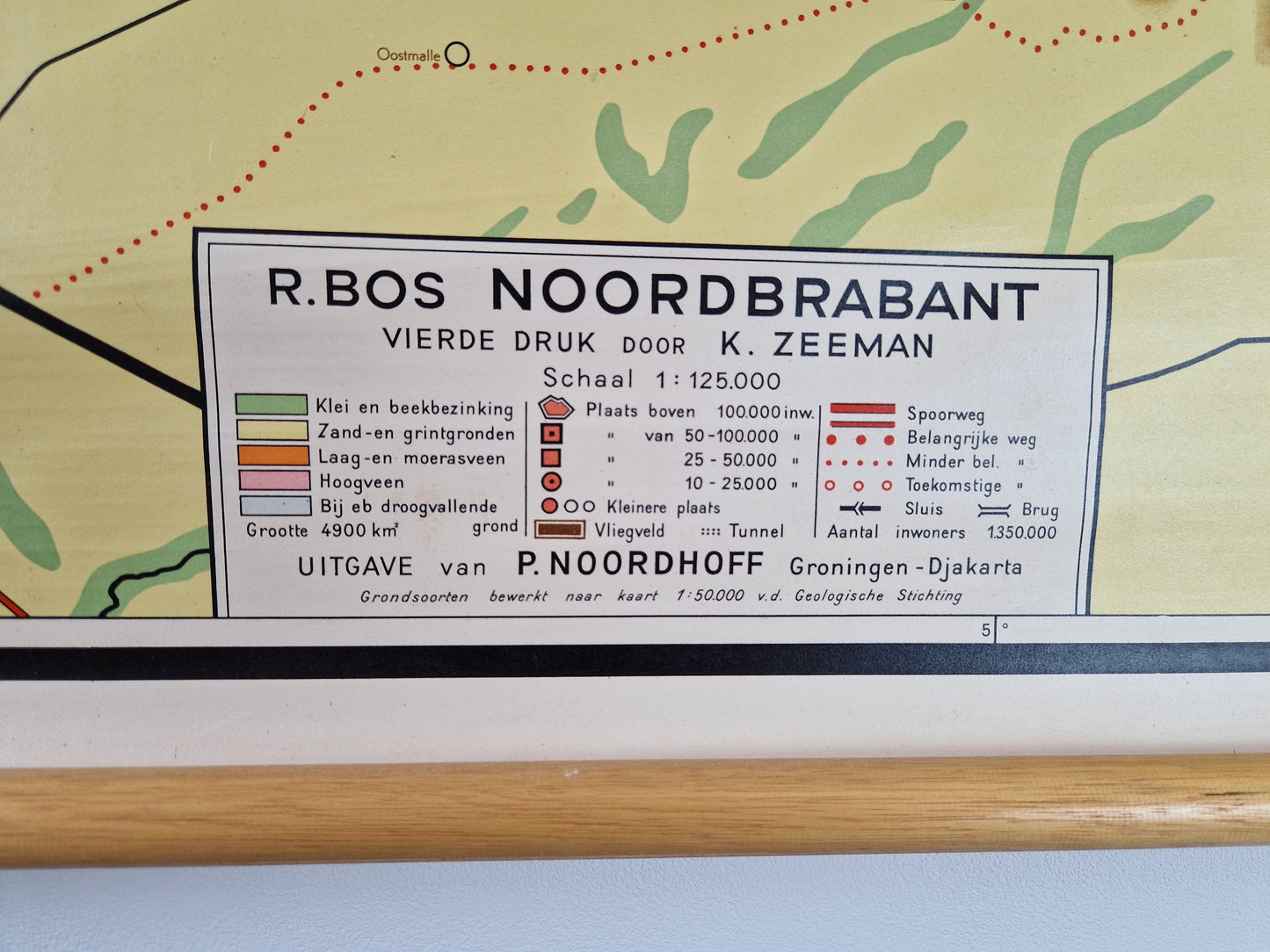 decoratieve schoolkaart noord brabant