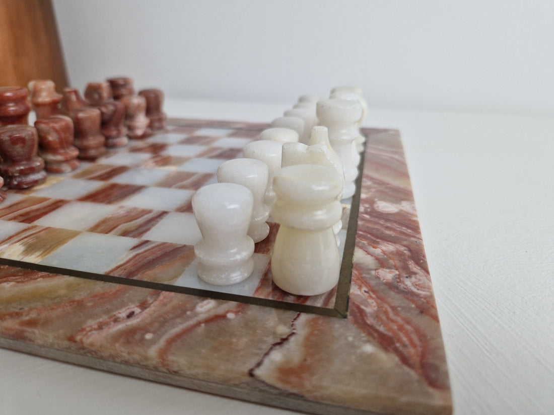 Marmer schaakspel