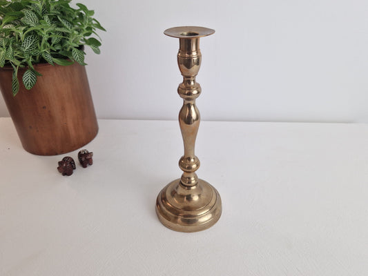 originele messing kandelaar antiek