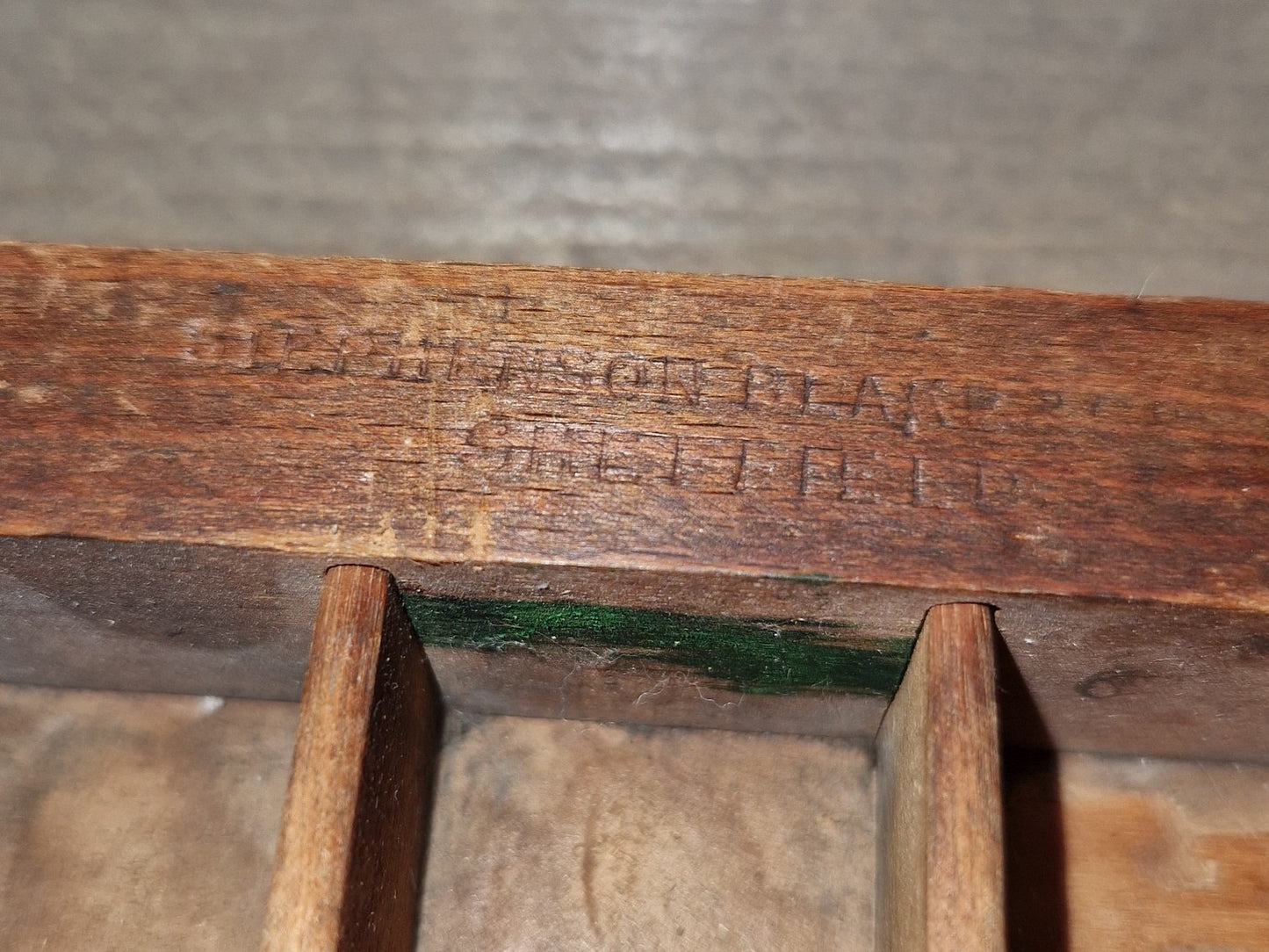 Vintage Houten Letterbak - Stephenson Blake & Co, Sheffield