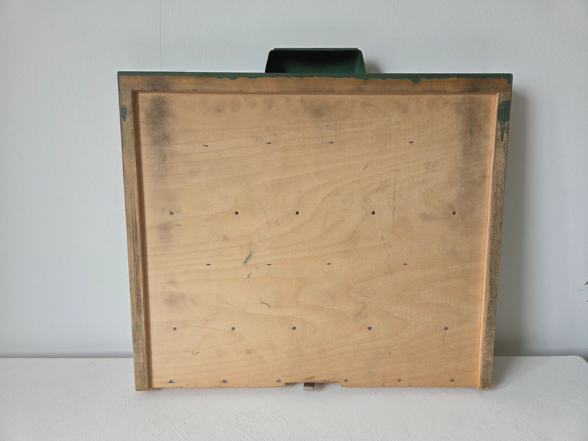 Kleine letterbak hout vintage 41,5 x 36 cm