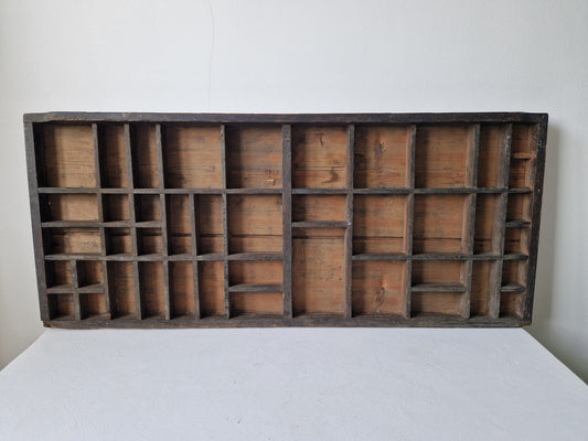 Vintage houten letterkast