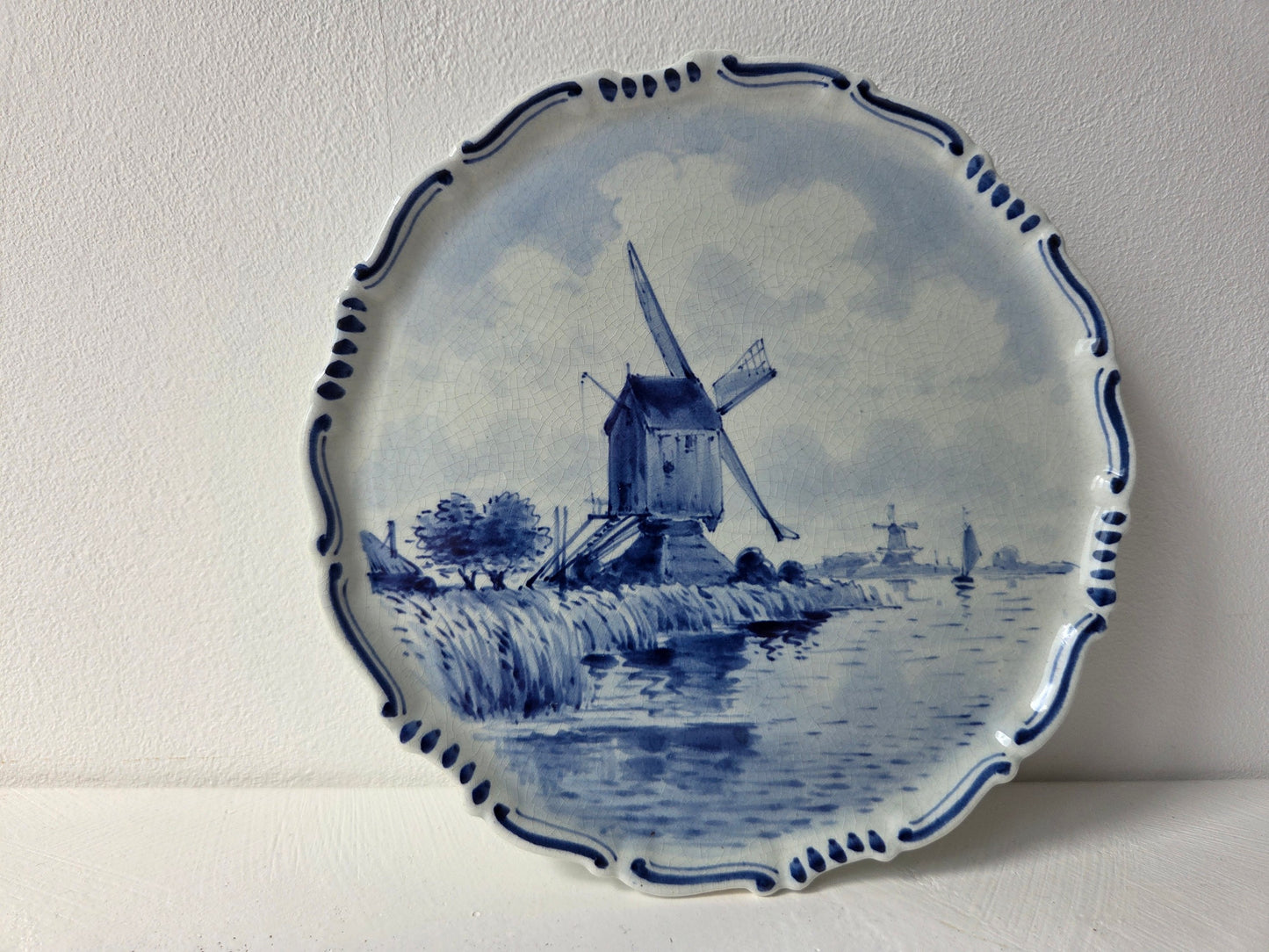 antiek Royal Delft klein wandbord 1931